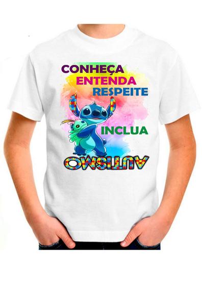 Imagem de Camiseta infantil unissex autismo criança autista l