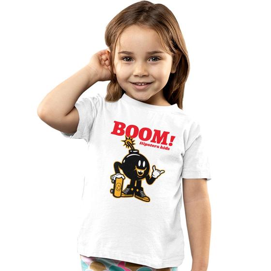 Imagem de Camiseta Infantil Unissex Divertida Skate kids Manga Curta