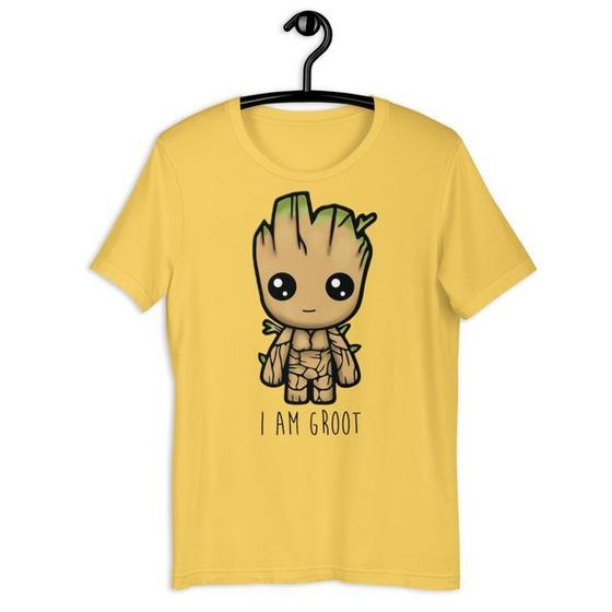 Imagem de Camiseta Infantil Unissex Groot Marvel Super Herói