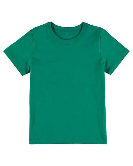 Imagem de Camiseta Infantil Verde para o Natal Menino Básica  Lisa Algodão Gola Redonda Malwee