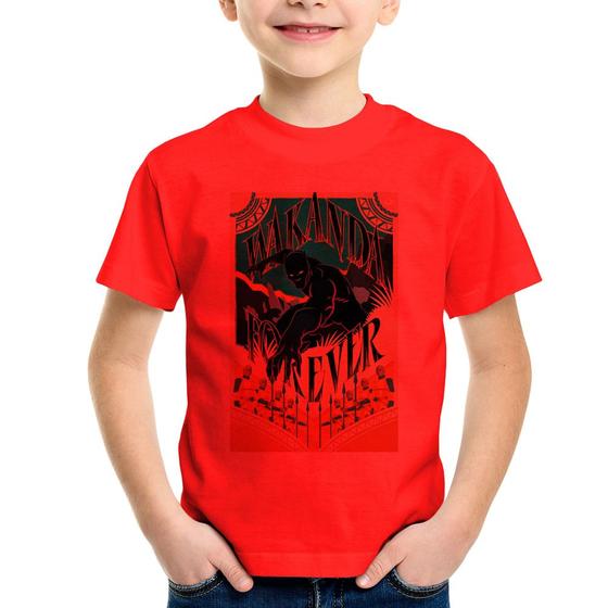 Imagem de Camiseta Infantil Wakanda Forever - Foca na Moda