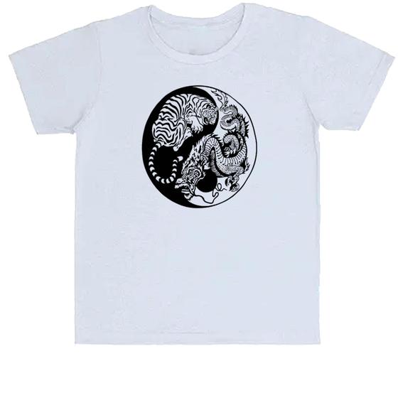 Imagem de Camiseta Infantil Yin e Yang Dragão e Tigre