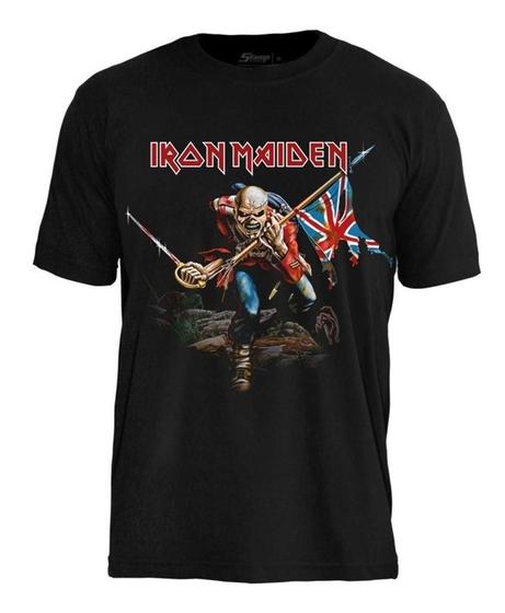 Imagem de Camiseta Iron Maiden The Trooper Stamp Rockwear TS862