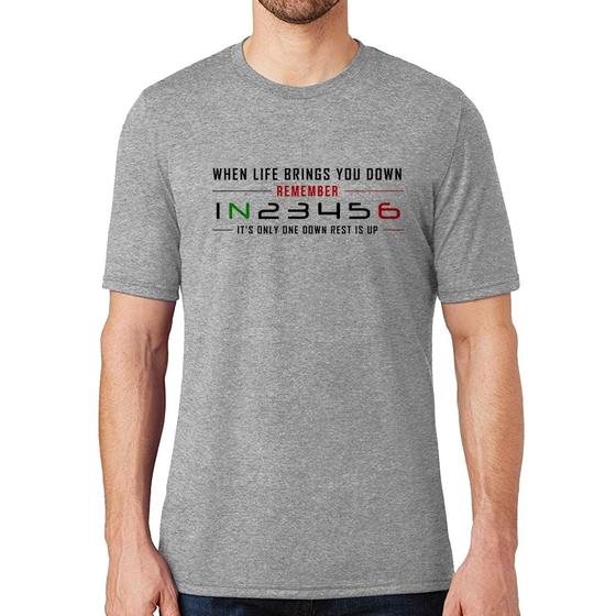 Imagem de Camiseta It's Only One Down Rest Is Up - Foca na Moda
