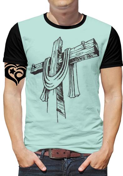 Imagem de Camiseta Jesus PLUS SIZE Gospel criativa Masculina Roupa CG