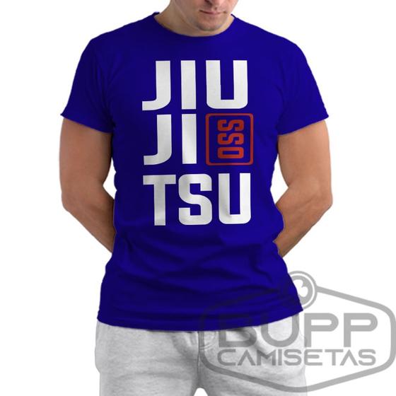 Imagem de Camiseta Jiu Jitsu Camisa Masculina Jiujitsu Bjj Vale Tudo Artes Marciais MMA 100% Algodão