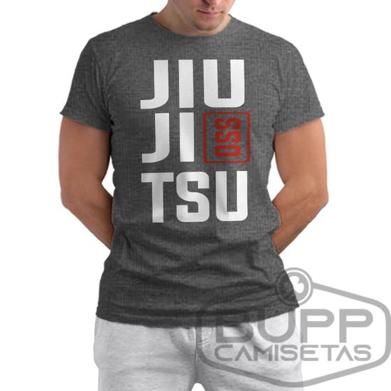 Imagem de Camiseta Jiu Jitsu Camisa Masculina Jiujitsu Bjj Vale Tudo Artes Marciais MMA 100% Algodão