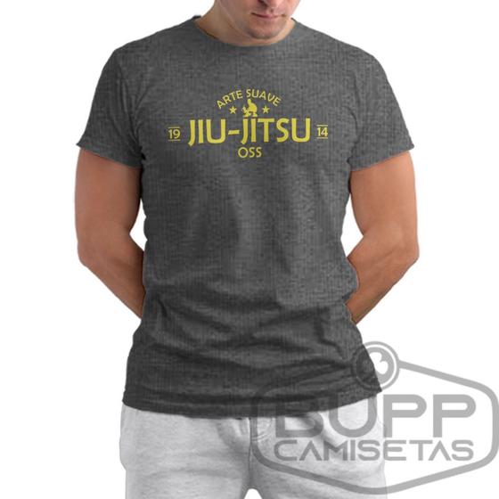 Imagem de Camiseta Jiu Jitsu Masculina Bjj Vale Tudo Artes Marciais MMA 100% Algodão 