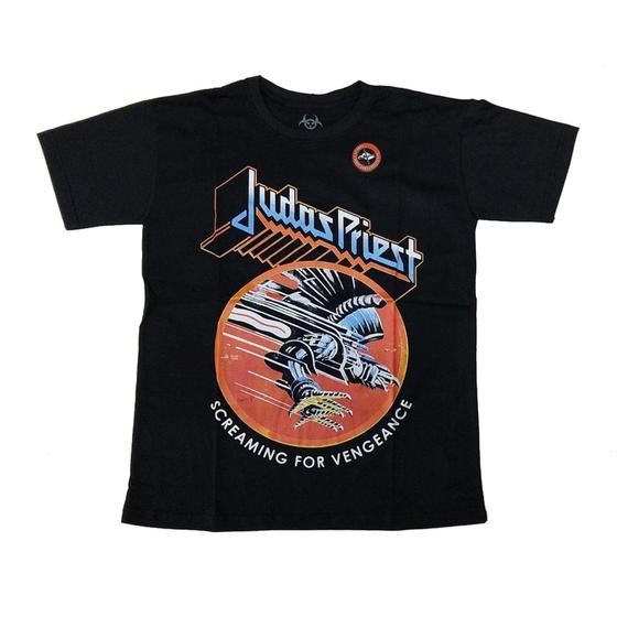 Imagem de Camiseta Judas Priest Blusa Unissex Preta Extra Plus Size G2 EPI100 BRC