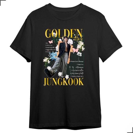 Imagem de Camiseta Jungkook Golden Maknae Integrante Bts Kpop Boy Fã
