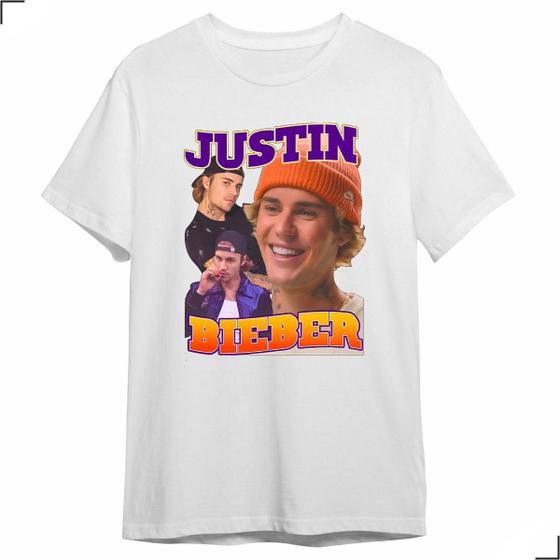 Imagem de Camiseta Justin Drew Bieber Purpose Pop Graphic Vintage Tour