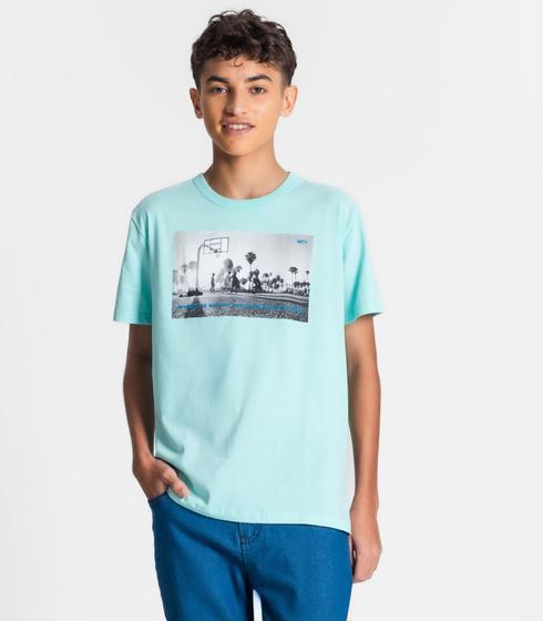 Imagem de Camiseta Juvenil Masculina Minty Azul