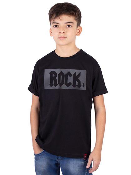 Imagem de Camiseta Juvenil Rock Preta