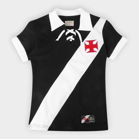 Imagem de Camiseta Juvenil Vasco da Gama Cordinha Retrô Mania