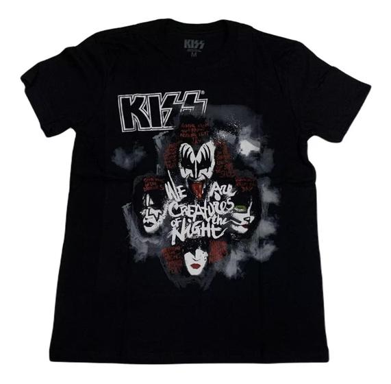 Imagem de Camiseta Kiss Blusa Adulto Unissex Oficial Licenciado Banda de Rock Of0118 BM