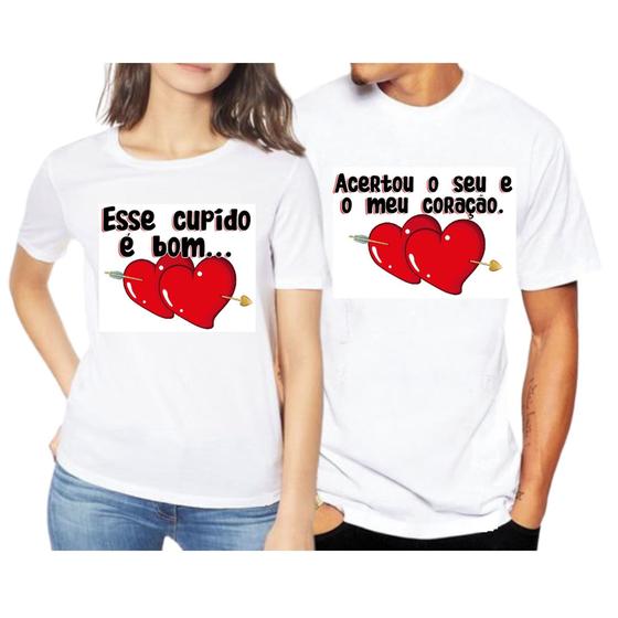 Imagem de Camiseta Kit Dia Dos Namorados Casal Unissex Love Blusa Amor Presente