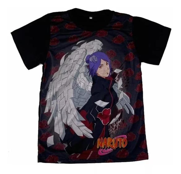 Imagem de Camiseta Konan Akatsuki Blusa Adulto Unissex Anime Naruto A313 BM