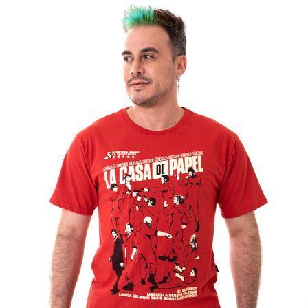 Imagem de Camiseta La Casa de Papel Grupo Vermelha 12 Piticas