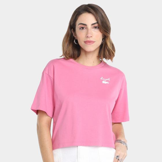 Imagem de Camiseta Lacoste Logo Assinatura Feminina