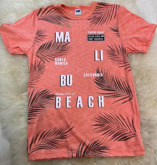 Imagem de Camiseta Laranja Estampada TAM: 12