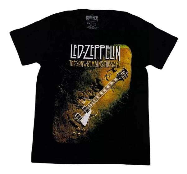 Imagem de Camiseta Led Zeppelin Blusa Adulto Unissex Banda de Rock Bo412 BM