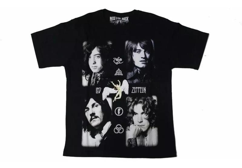 Imagem de Camiseta Led Zeppelin Blusa Adulto Unissex Banda De Rock Mr271 BM