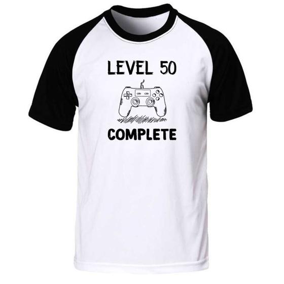 Imagem de Camiseta level 50 complete presente gamer criativo 50 anos