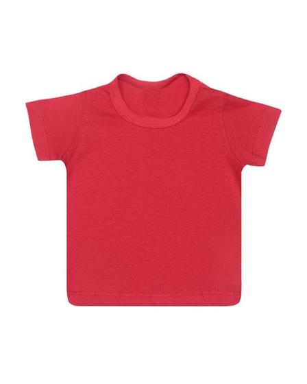 Imagem de Camiseta Lisa Infantil em Algodão 100% Manga Curta