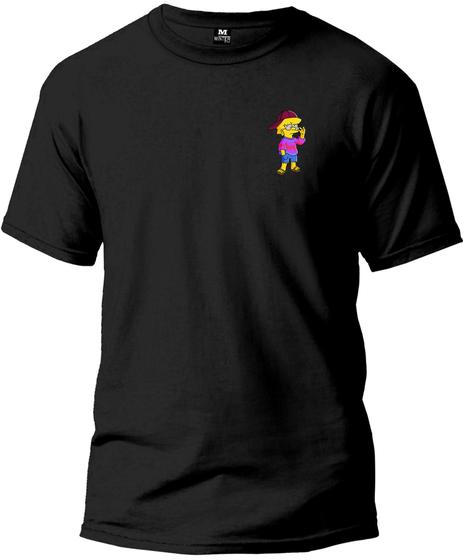 Imagem de Camiseta Lisa Simpsons Classic Adulto Camisa Manga Curta Premium 100% Algodão Fresquinha