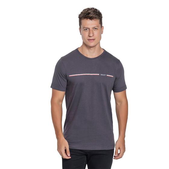 Imagem de Camiseta Listra Central Liso Algodão - Remo Fenut