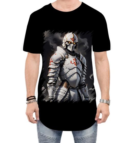 Imagem de Camiseta Longline Cavaleiro Templário Cruzadas Paladino 1