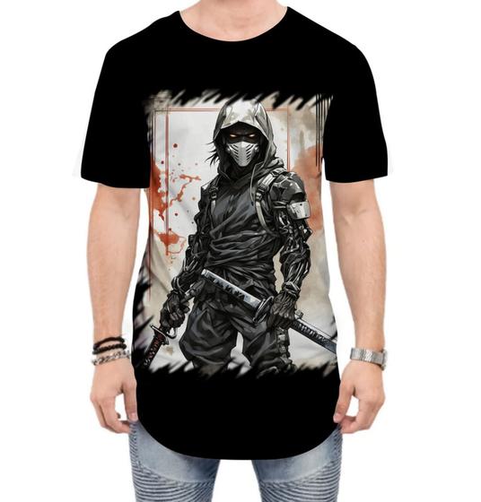 Imagem de Camiseta Longline Ciborgue Ninja Robô Espreita 2