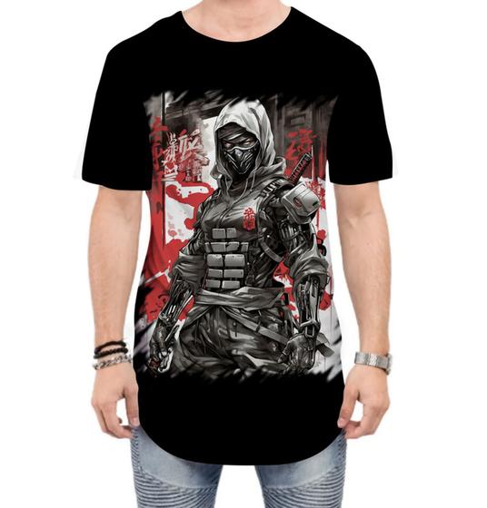 Imagem de Camiseta Longline Ciborgue Ninja Robô Espreita 7