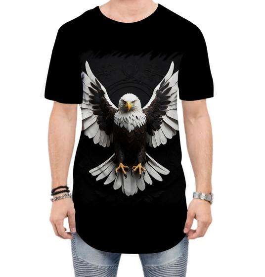 Imagem de Camiseta Longline de Águia Asas Coragem Visão 10