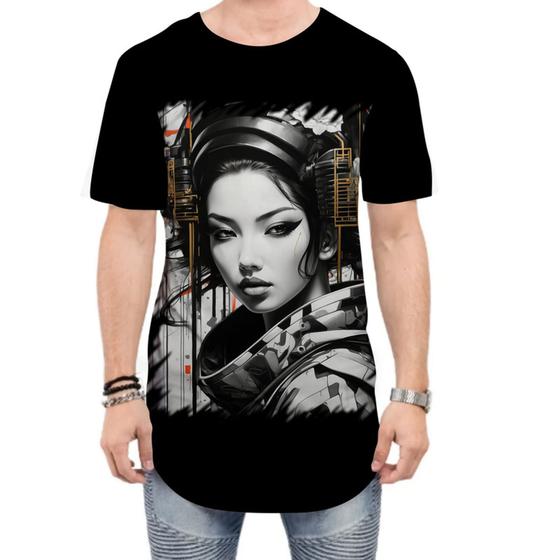 Imagem de Camiseta Longline Geisha Ninja Nipon Japan Edo 2