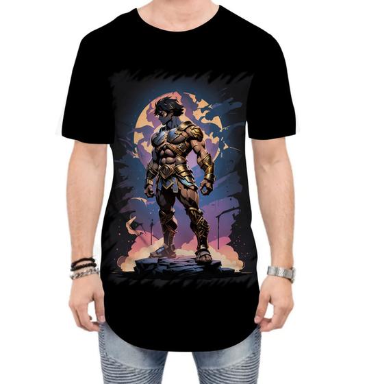 Imagem de Camiseta Longline Gladiador Romano Toon 7