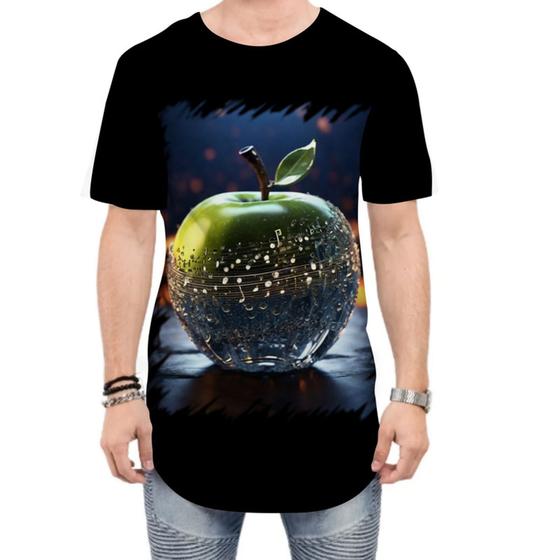 Imagem de Camiseta Longline Maçã Musical de Cristal 2