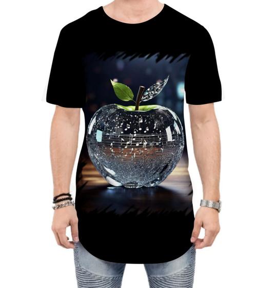 Imagem de Camiseta Longline Maçã Musical de Cristal 4