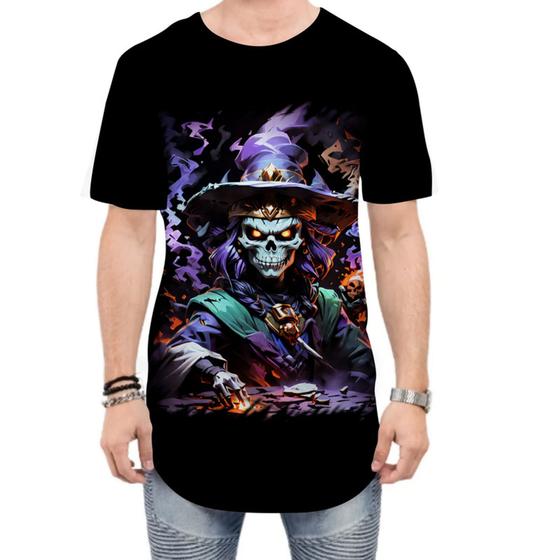 Imagem de Camiseta Longline Mago da Morte Trevas Magia 6