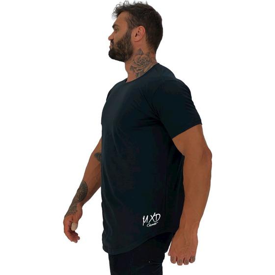 Imagem de Camiseta Longline Masculina MXD Conceito Estampa Lateral Logo Clássico