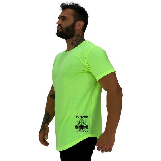 Imagem de Camiseta Longline Masculina MXD Conceito Estampa Lateral To Ward The Sinister