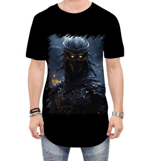 Imagem de Camiseta Longline Ninja Espectral Trevas Japão Era Edo 5