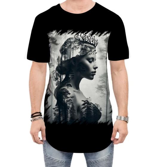 Imagem de Camiseta Longline Pesca Rainha da Floresta Nórdica 3