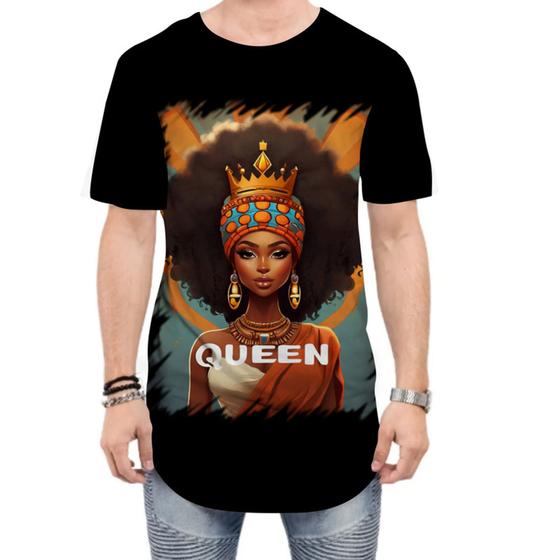 Imagem de Camiseta Longline Rainha Africana Queen Afric 5