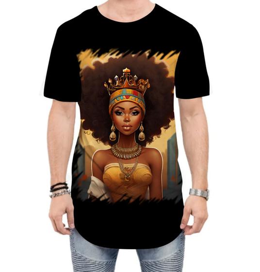 Imagem de Camiseta Longline Rainha Africana Queen Afric 9