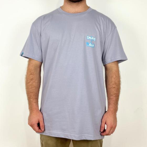 Imagem de Camiseta Lost Box Fit The Smurfs Are Lost Cinza - Masculina