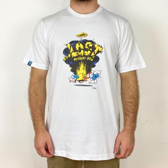 Imagem de Camiseta Lost Smurfs Mistery Box Branco - Masculina