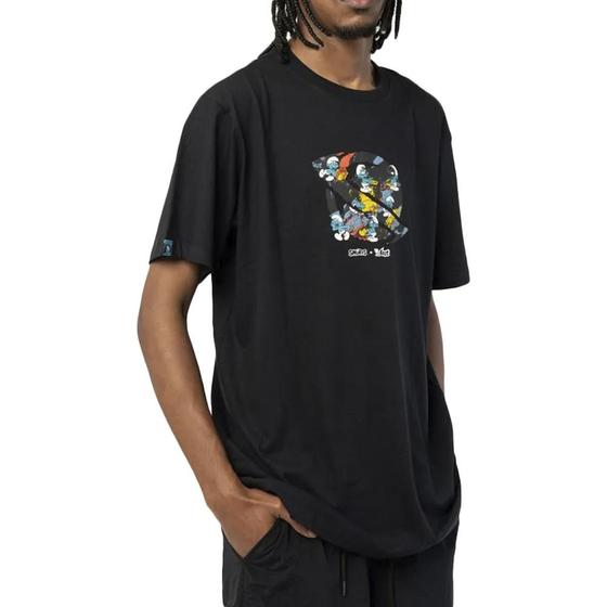 Imagem de Camiseta Lost Smurfs Saturn SM24 Masculina Preto