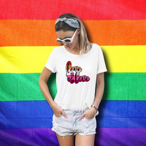 Imagem de Camiseta Love is Love - LÉSBICA - LGBT