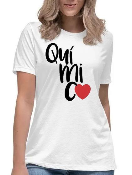 Imagem de Camiseta love quimica curso faculdade univesitária camisa